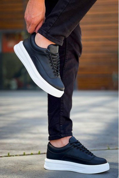 KB-005 Kuback Siyah Cilt Bağcıklı  Günlük Erkek  Ayakkabı