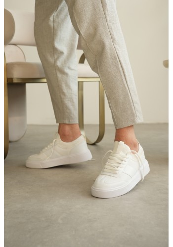 KB-010 Kuback Beyaz Cilt Günlük Erkek Ayakkabı