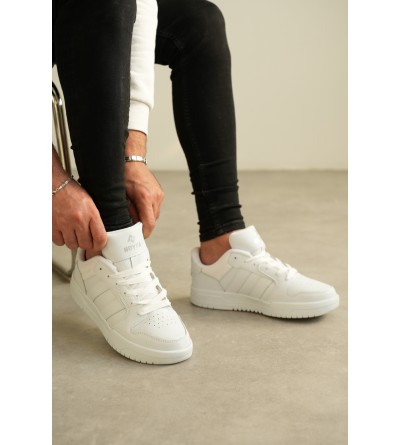 KB-013 Kuback Beyaz Cilt Günlük Erkek Ayakkabı 