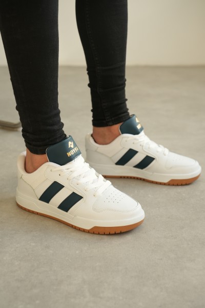 KB-013 Kuback Beyaz-Petrol Günlük Erkek Ayakkabı 