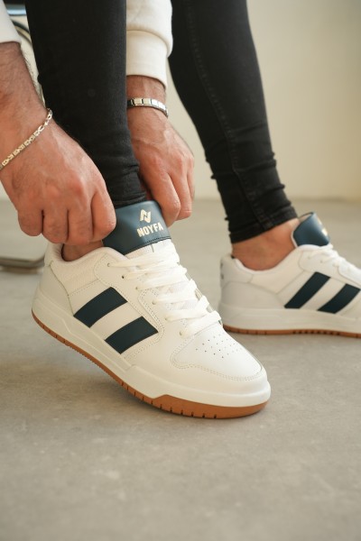 KB-013 Kuback Beyaz-Petrol Günlük Erkek Ayakkabı KB-013 Kuback Beyaz-Petrol Günlük Erkek Ayakkabı