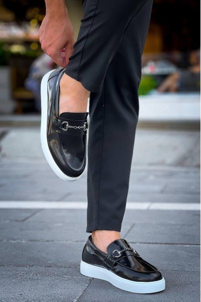 KB-027 Kuback Bağcıksız Siyah Rugan G Günlük Erkek Ayakkabı KB-027 Kuback Bağcıksız Siyah Rugan G Günlük Erkek Ayakkabı