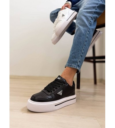 KB-04 Kuback Siyah Cilt Günlük Erkek Ayakkabı 