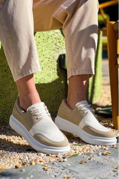 KB-042 Kuback Bağcıklı Bej Günlük Erkek Ayakkabı KB-042 Kuback Bağcıklı Bej Günlük Erkek Ayakkabı