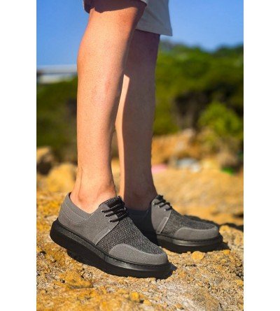 KB-042 Kuback Bağcıklı Gri Siyah Taban Günlük Erkek Ayakkabı KB-042 Kuback Bağcıklı Gri Siyah Taban Günlük Erkek Ayakkabı