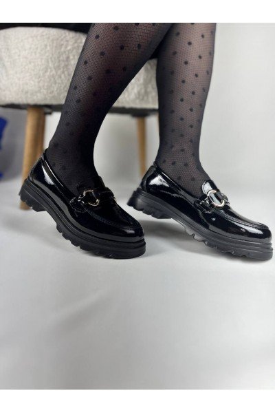 KB-ZN101 Kuback Kömür Rugan Günlük Kadın Babet KB-ZN101 Kuback Kömür Rugan Günlük Kadın Babet