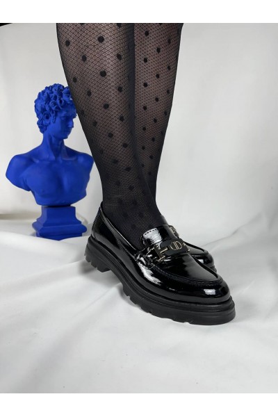 KB-ZN102 Kuback Kömür Rugan Günlük Kadın Babet