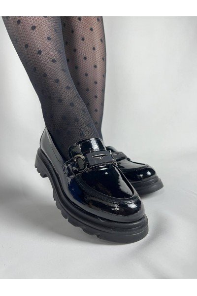 KB-ZN104 Kuback Kömür Rugan Günlük Kadın Babet