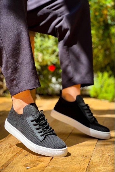 KB-110 Kuback BACK Siyah Triko Yüksek Taban Bağcıklı Günlük Erkek Ayakkabı KB-110 Kuback BACK Siyah Triko Yüksek Taban Bağcıklı Günlük Erkek Ayakkabı