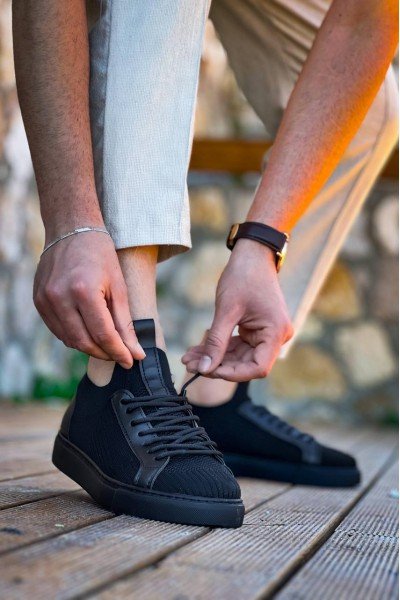 KB-112 Kuback Siyah Siyah TabanTriko Bağcıklı Günlük Erkek Ayakkabı KB-112 Kuback Siyah Siyah TabanTriko Bağcıklı Günlük Erkek Ayakkabı