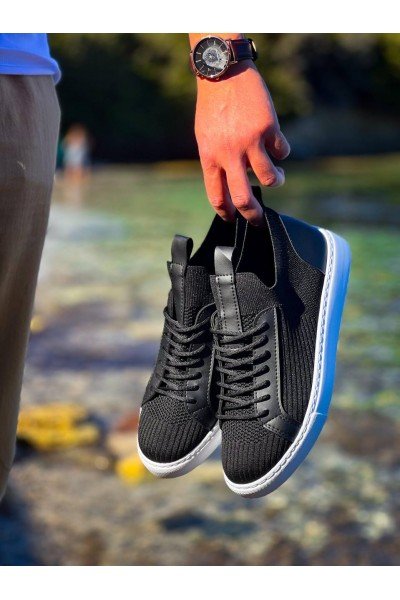 KB-112 Kuback Siyah Triko Bağcıklı Günlük Erkek Ayakkabı KB-112 Kuback Siyah Triko Bağcıklı Günlük Erkek Ayakkabı