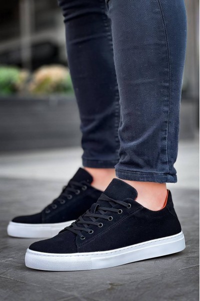 KB-122 Kuback Siyah Süet Yüksek Taban Bağcıklı Günlük Erkek Ayakkabı KB-122 Kuback Siyah Süet Yüksek Taban Bağcıklı Günlük Erkek Ayakkabı