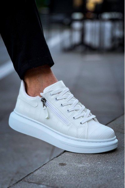 KB-309 Kuback Beyaz Fermuar Ve Bağcıklı Günlük Erkek Ayakkabı KB-309 Kuback Beyaz Fermuar Ve Bağcıklı Günlük Erkek Ayakkabı