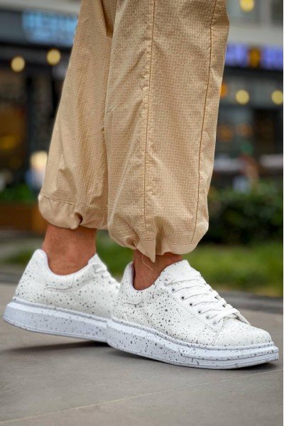 KB-X500 Kuback Beyaz Silwer Bağcıklı Günlük Erkek Ayakkabı KB-X500 Kuback Beyaz Silwer Bağcıklı Günlük Erkek Ayakkabı