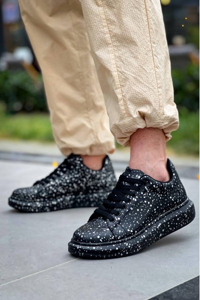 KB-X500 Kuback Siyah Silwer Bağcıklı Günlük Erkek Ayakkabı KB-X500 Kuback Siyah Silwer Bağcıklı Günlük Erkek Ayakkabı