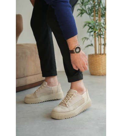 KB-X516 Kuback Bej Süet Günlük Erkek Ayakkabı KB-X516 Kuback Bej Süet Günlük Erkek Ayakkabı