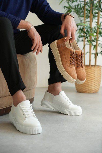 KB-X516 Kuback Beyaz Cilt Günlük Erkek Ayakkabı KB-X516 Kuback Beyaz Cilt Günlük Erkek Ayakkabı