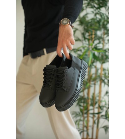 KB-X516 Kuback Kömür Cilt Günlük Erkek Ayakkabı