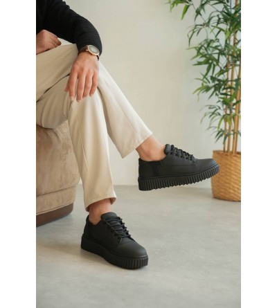 KB-X516 Kuback Kömür Cilt Günlük Erkek Ayakkabı