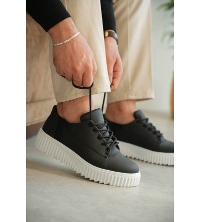 KB-X516 Kuback Siyah Cilt Günlük Erkek Ayakkabı KB-X516 Kuback Siyah Cilt Günlük Erkek Ayakkabı