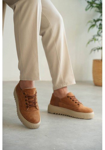 KB-X516 Kuback Taba Süet Günlük Erkek Ayakkabı