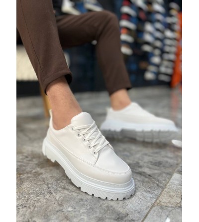 KB-702 Kuback Beyaz Cilt Günlük Erkek Ayakkabı