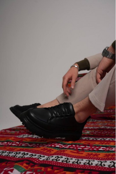 KB-702 Kuback Kömür Cilt Günlük Erkek Ayakkabı