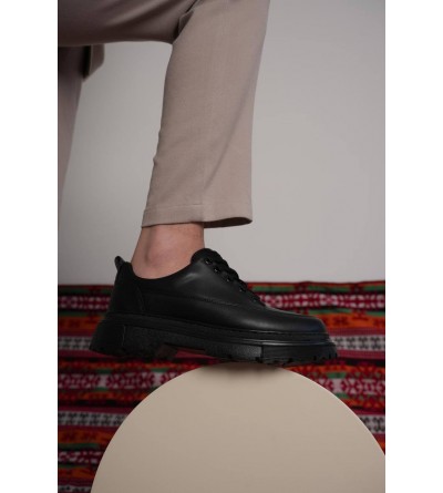 KB-702 Kuback Kömür Cilt Günlük Erkek Ayakkabı