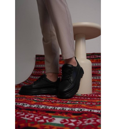 KB-702 Kuback Kömür Cilt Günlük Erkek Ayakkabı