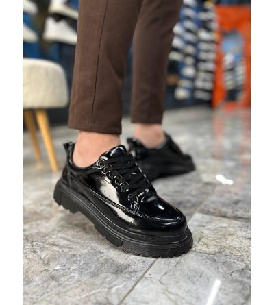 KB-702 Kuback Kömür Rugan Günlük Erkek Ayakkabı