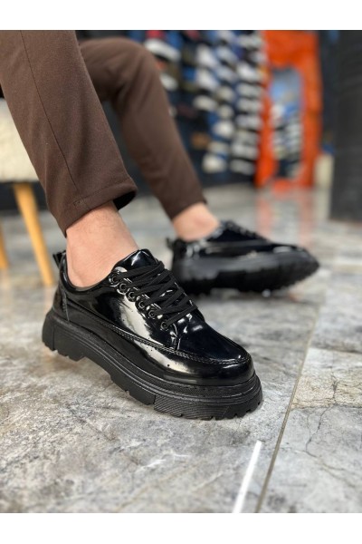 KB-702 Kuback Kömür Rugan Günlük Erkek Ayakkabı