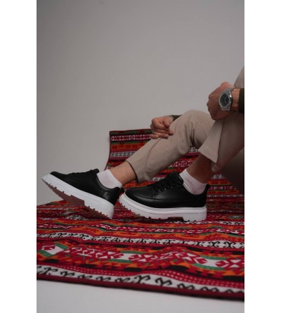 KB-702 Kuback Siyah Cilt Günlük Erkek Ayakkabı