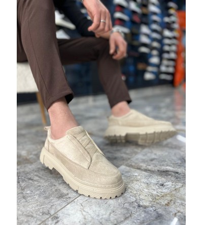KB-703 Kuback Bej Süet Lastikli Günlük Erkek Ayakkabı KB-703 Kuback Bej Süet Lastikli Günlük Erkek Ayakkabı