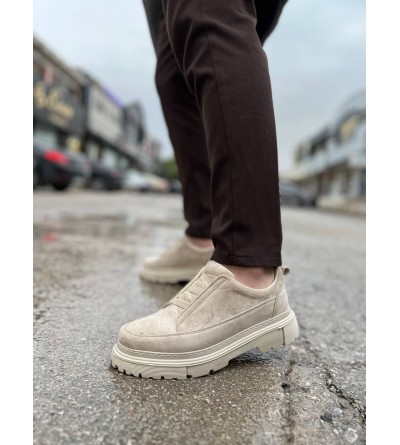 KB-703 Kuback Bej Süet Lastikli Günlük Erkek Ayakkabı KB-703 Kuback Bej Süet Lastikli Günlük Erkek Ayakkabı