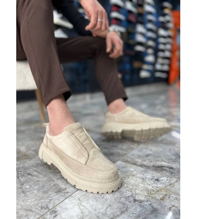 KB-703 Kuback Bej Süet Lastikli Günlük Erkek Ayakkabı KB-703 Kuback Bej Süet Lastikli Günlük Erkek Ayakkabı
