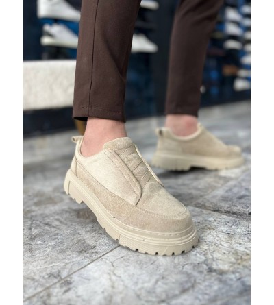 KB-703 Kuback Bej Süet Lastikli Günlük Erkek Ayakkabı KB-703 Kuback Bej Süet Lastikli Günlük Erkek Ayakkabı