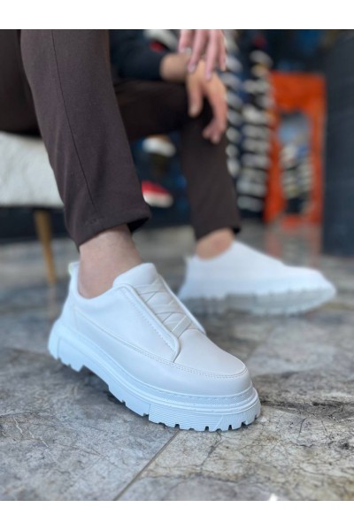 KB-703 Kuback Beyaz Cilt Lastikli Günlük Erkek Ayakkabı KB-703 Kuback Beyaz Cilt Lastikli Günlük Erkek Ayakkabı
