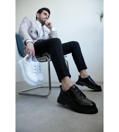 KB-703 Kuback Kömür Rugan Lastikli Günlük Erkek Ayakkabı KB-703 Kuback Kömür Rugan Lastikli Günlük Erkek Ayakkabı