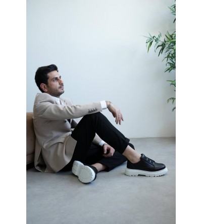 KB-703 Kuback Siyah Lastikli Günlük Erkek Ayakkabı