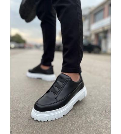 KB-703 Kuback Siyah Lastikli Günlük Erkek Ayakkabı