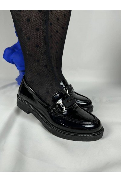 KB-804 Kuback Kömür Rugan Günlük Kadın Babet