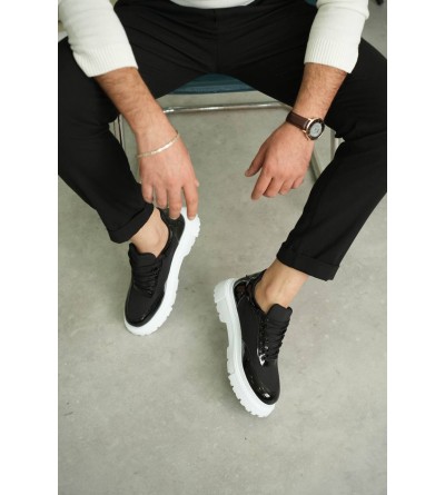 KB-X201 Kuback Siyah Rugan Paraşüt Günlük Erkek Ayakkabı KB-X201 Kuback Siyah Rugan Paraşüt Günlük Erkek Ayakkabı