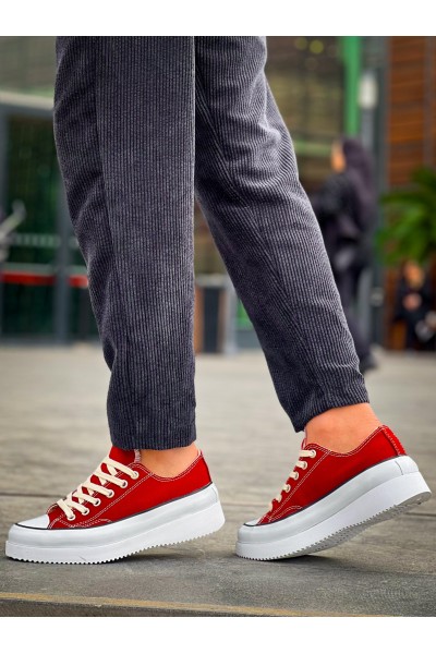 KB-CX-3 Kuback Kısa Bordo Keten Beyaz Yüksek Taban Spor Ayakkabı KB-CX-3 Kuback Kısa Bordo Keten Beyaz Yüksek Taban Spor Ayakkabı