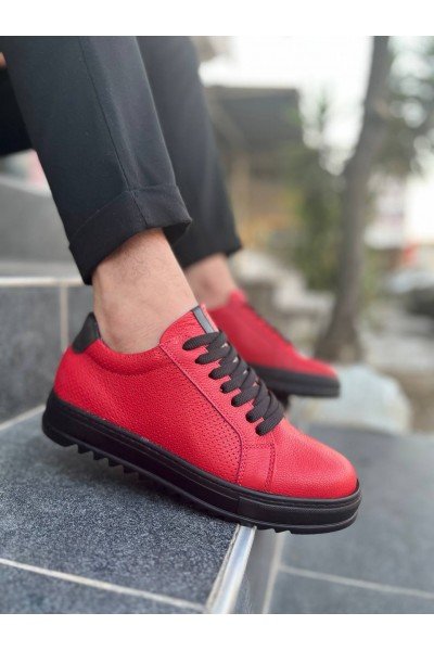 KB-DX2 Kuback Kırmızı Deri Günlük Erkek Ayakkabı