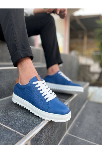 KB-DX2 Kuback Mavi Deri Günlük Erkek Ayakkabı