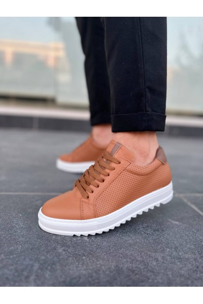 KB-DX2 Kuback Taba Deri Günlük Erkek Ayakkabı