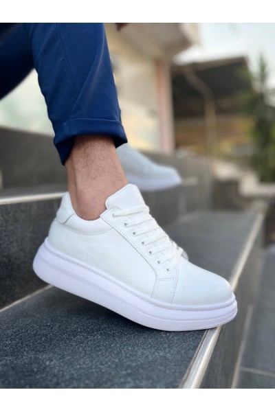 KB-DX46 Kuback Beyaz Deri Günlük Erkek Ayakkabı