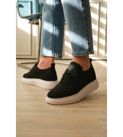 KB-M101 Kuback Siyah Triko Bağcıklı Günlük Erkek Ayakkabı