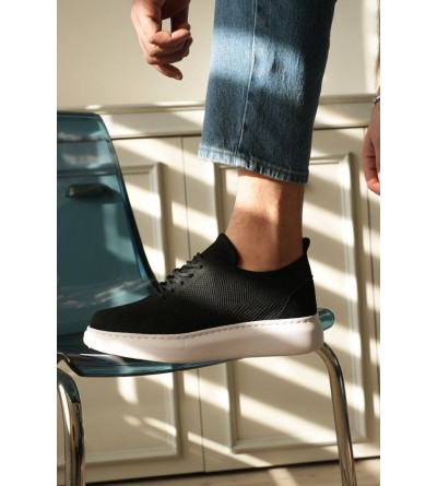 KB-M101 Kuback Siyah Triko Bağcıklı Günlük Erkek Ayakkabı