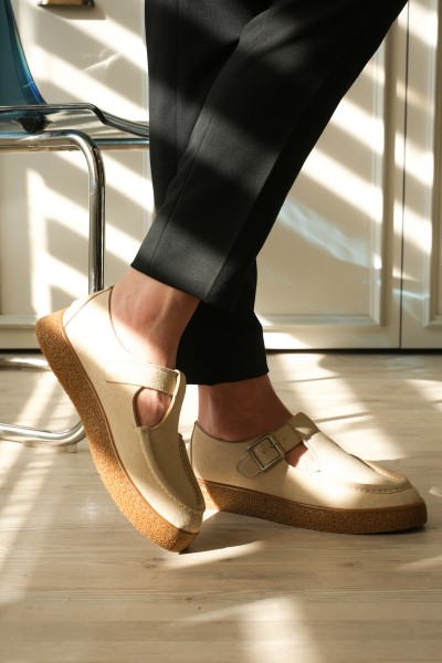 KB-T30 Kuback Bej Kahve Taban Günlük Erkek Sandalet